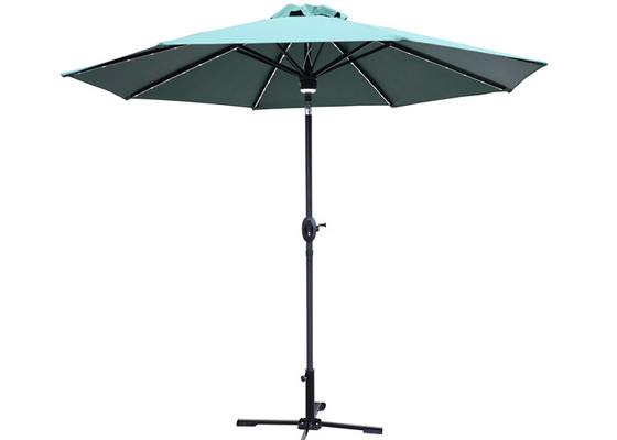 300x245cm зонтик сада парасоля поляка 8 нервюр прямой с акустической системой Bluetooth