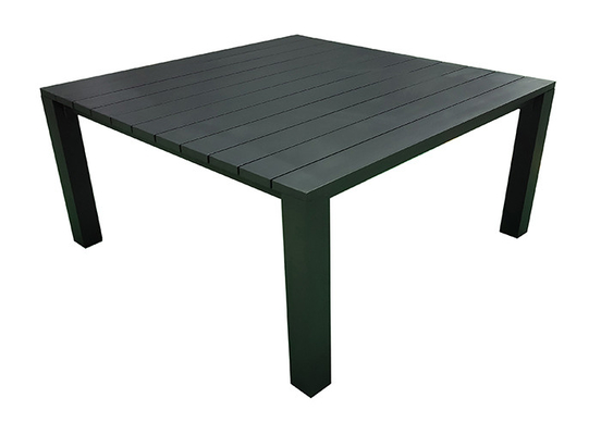 Элегантные 160 x 160 высота обеденного стола алюминиевая собранная 76cm сада черноты см