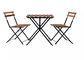 Деревянные столы и стулья сада для на открытом воздухе мебели