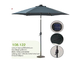 Светлый на открытом воздухе парасоль приведенный Солнца, предохранение от стального зонтика патио полиэстера ультрафиолетовое