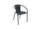 Анти- металл стула ротанга сада прессформы и плетеные стулья 2.9kg патио