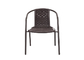 Анти- металл стула ротанга сада прессформы и плетеные стулья 2.9kg патио