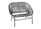 Умно проектированный стальной стул ротанга сада не не увядает для человека 2