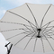Windproof на открытом воздухе вися нервюра алюминиевого поляка зонтика 3M стальная