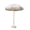 На открытом воздухе 2M деревянная стеклоткань поляка шутит над прямым зонтиком с Tassel